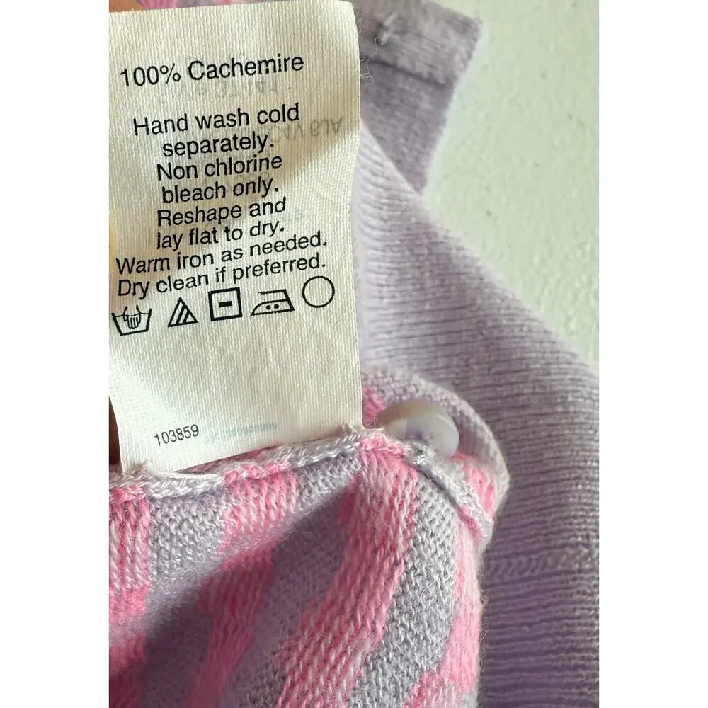 J. Crew Italian Cashmere Sweater Cardigan Women Small Purple Pink Preppy SOFT